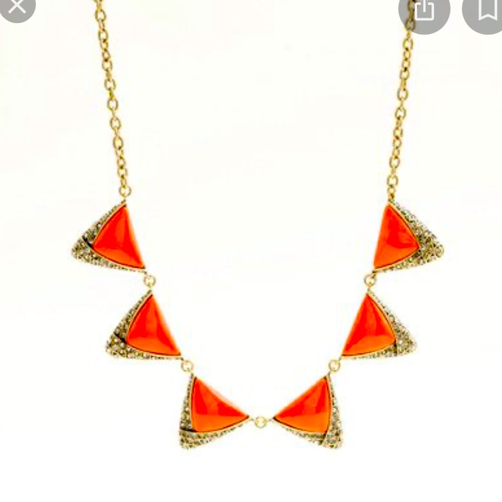 J Crew Enamel Crystal Statement Necklace